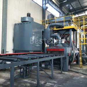 スチールプレートローラーコンベヤーショットブラストマシン